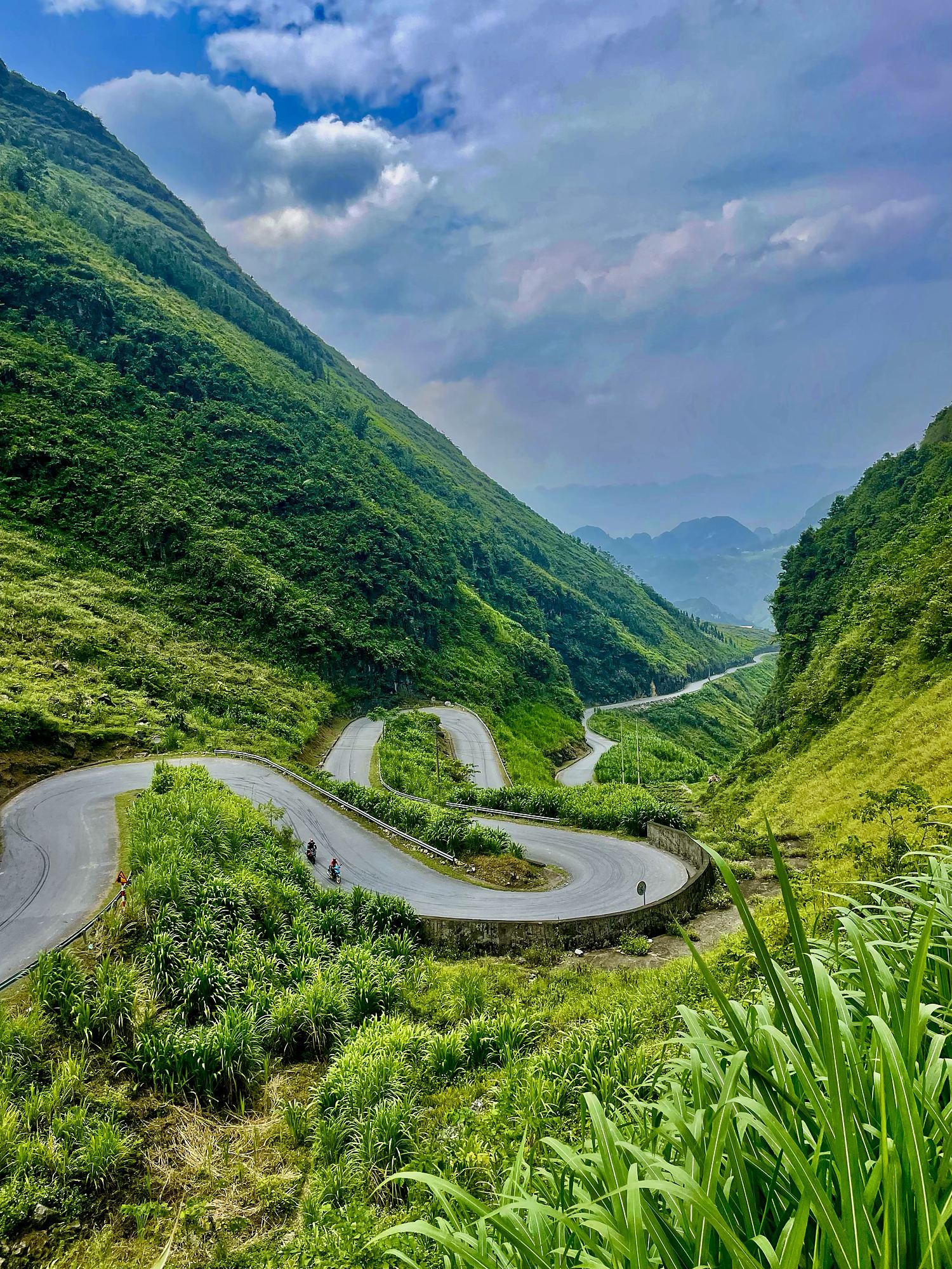 Winding mountain road, Ha Giang Loop, Vietnam