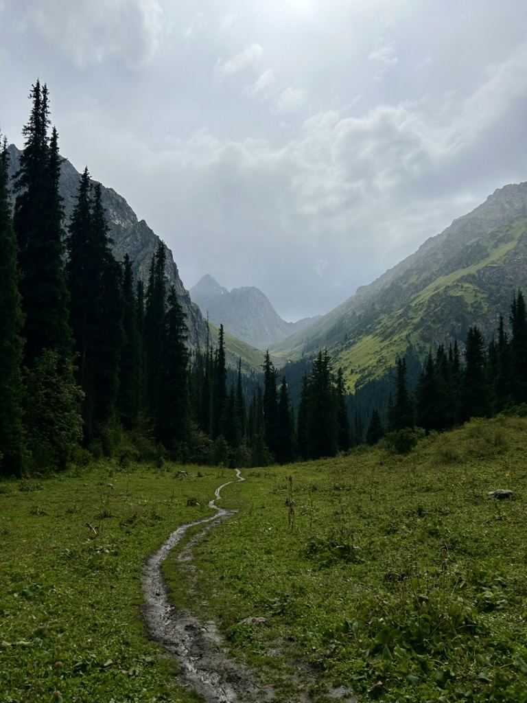 Mountain trail near Issyk Kul, Kyrgyzstan