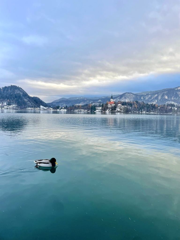 Lake Bled, Slovenia at dusk